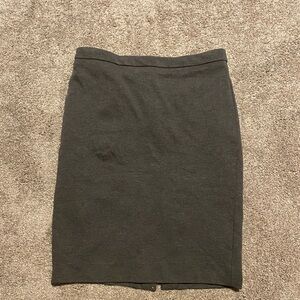 💜 J. Crew Charcoal Gray Grey Pencil Skirt No. 2 365 🐻